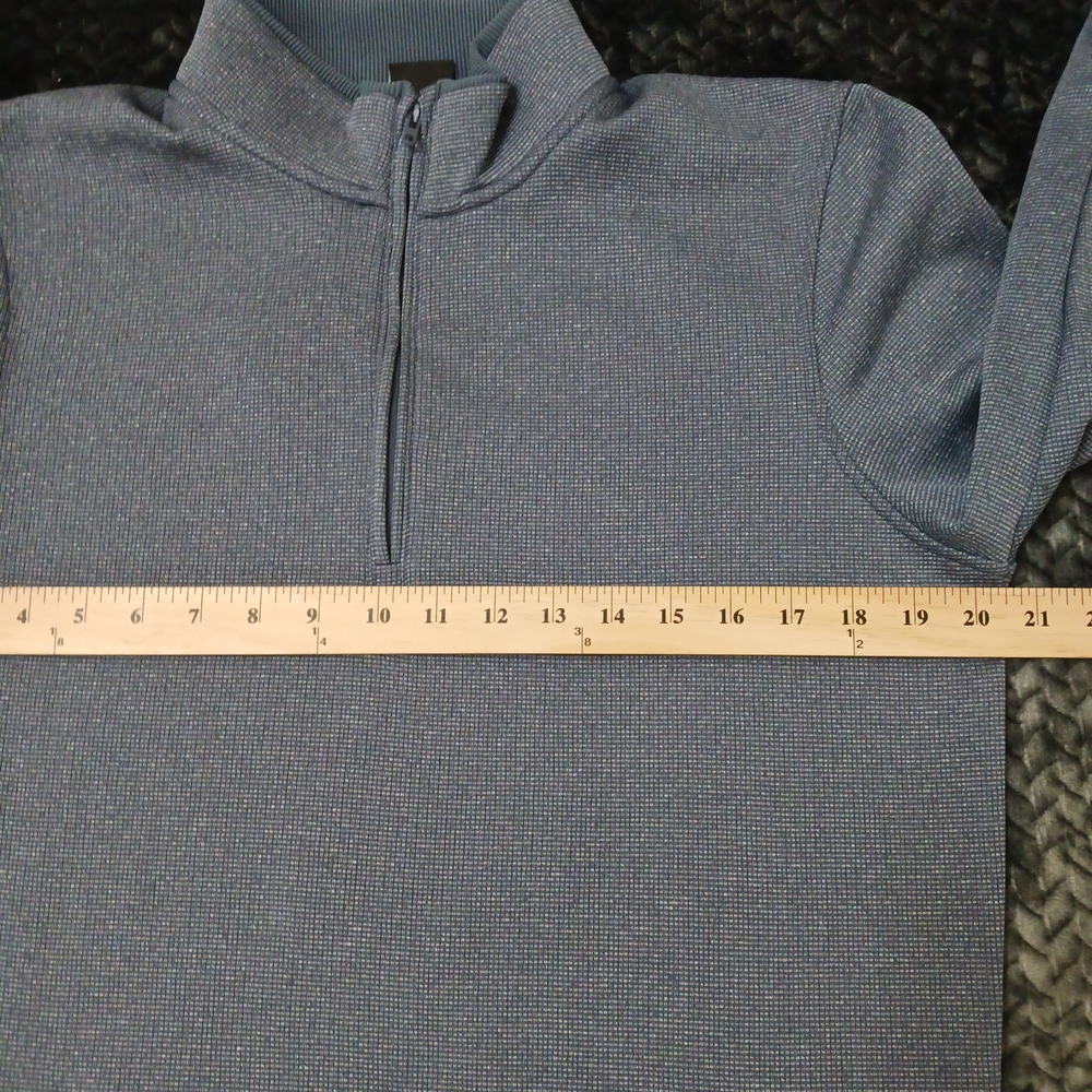 Under Armour Sweater  Mens Sweater Fleece Pullover Storm Golf 1/4 Zip Navy Sz SM - Picture 8 of 11